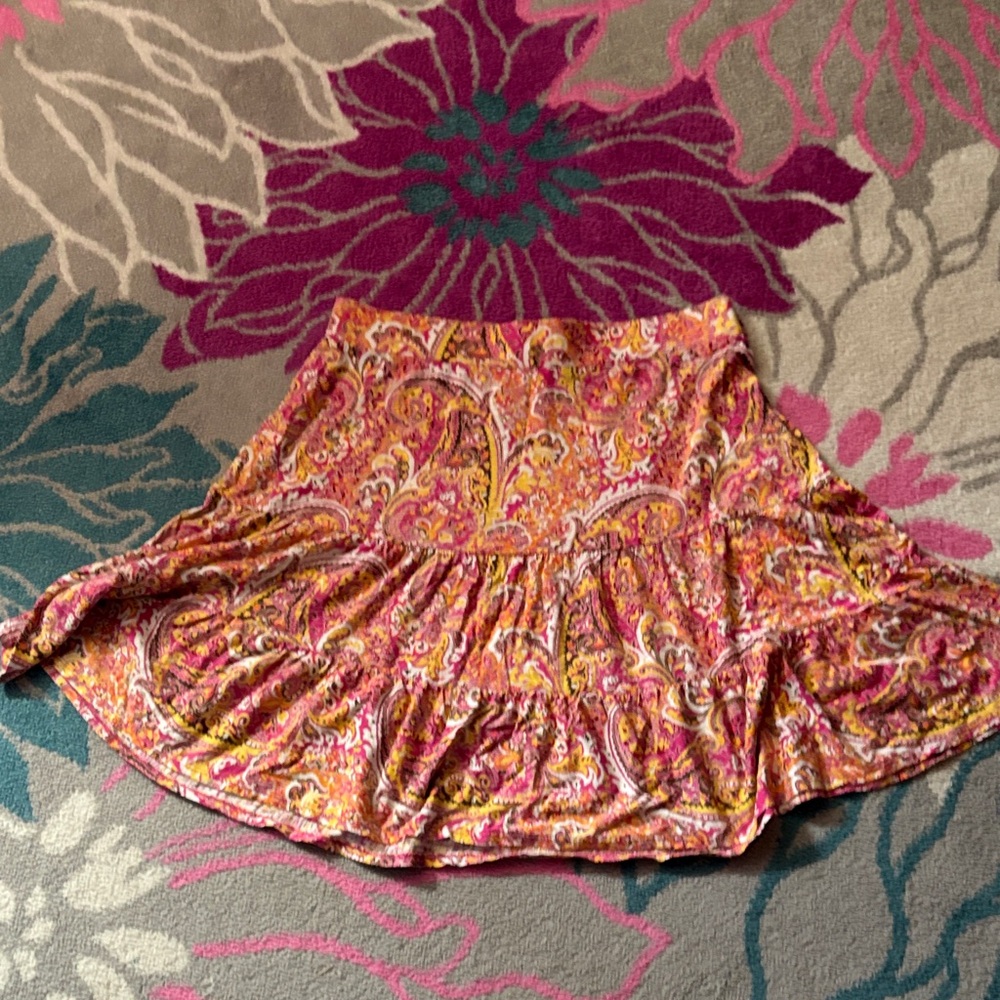 Ann Taylor LOFT Paisley Skirt
